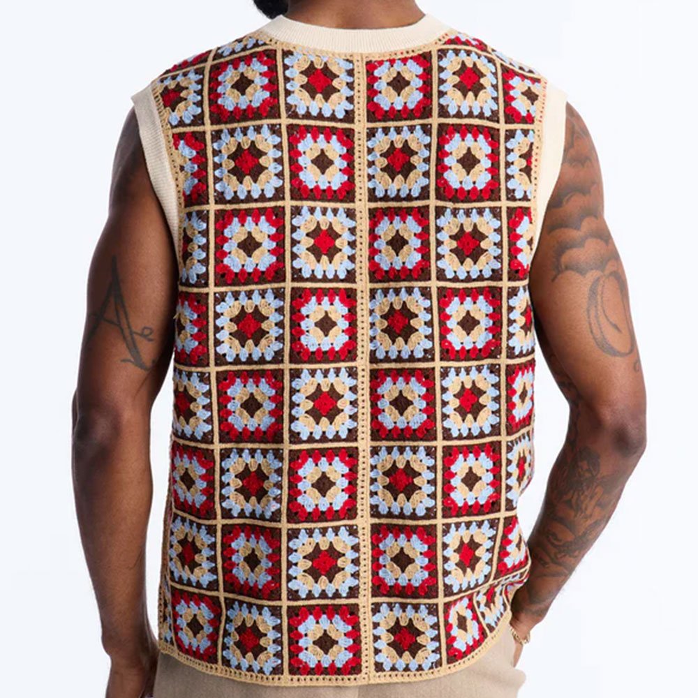 Square One Sweater Vest - Burgundy/combo - Image 2